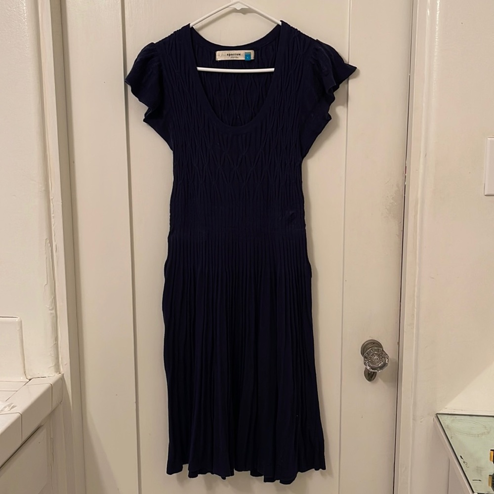 Sparrow sweater dress with cap sleeves size Large